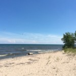 Wisconsin sandy beach