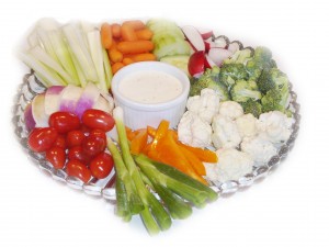 a vegetable platter