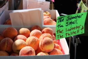 Basket of peaches