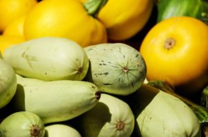 zucchini, spaghetti squash, and summer squash