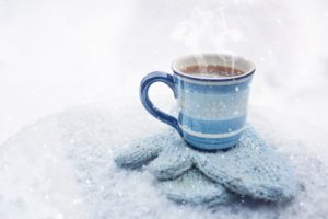Coffee cup in the snow