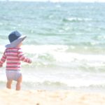 kid at the beach