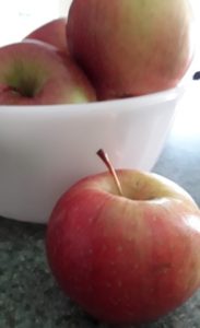 Bowl of red apples